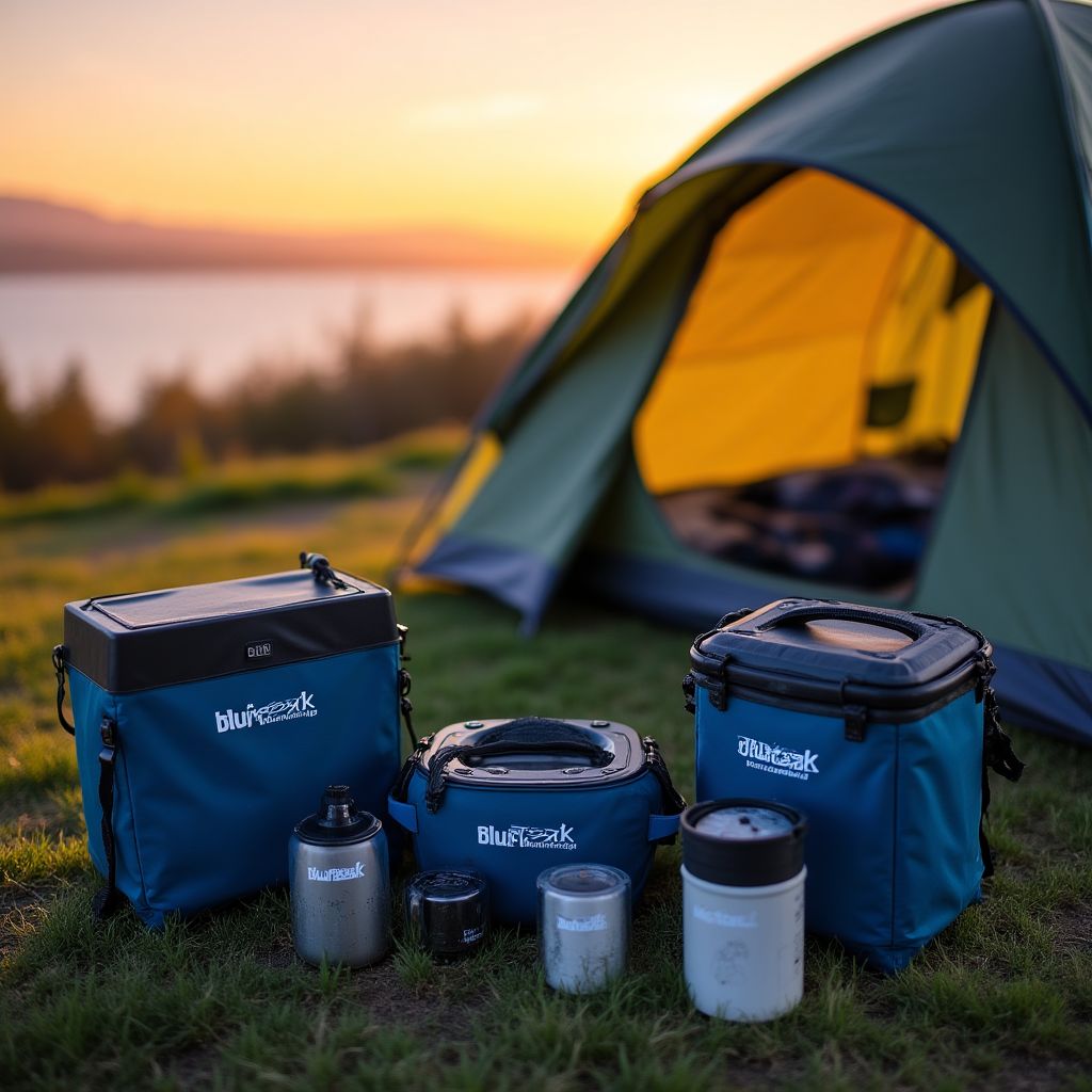 BluePeak accessories on camping trip