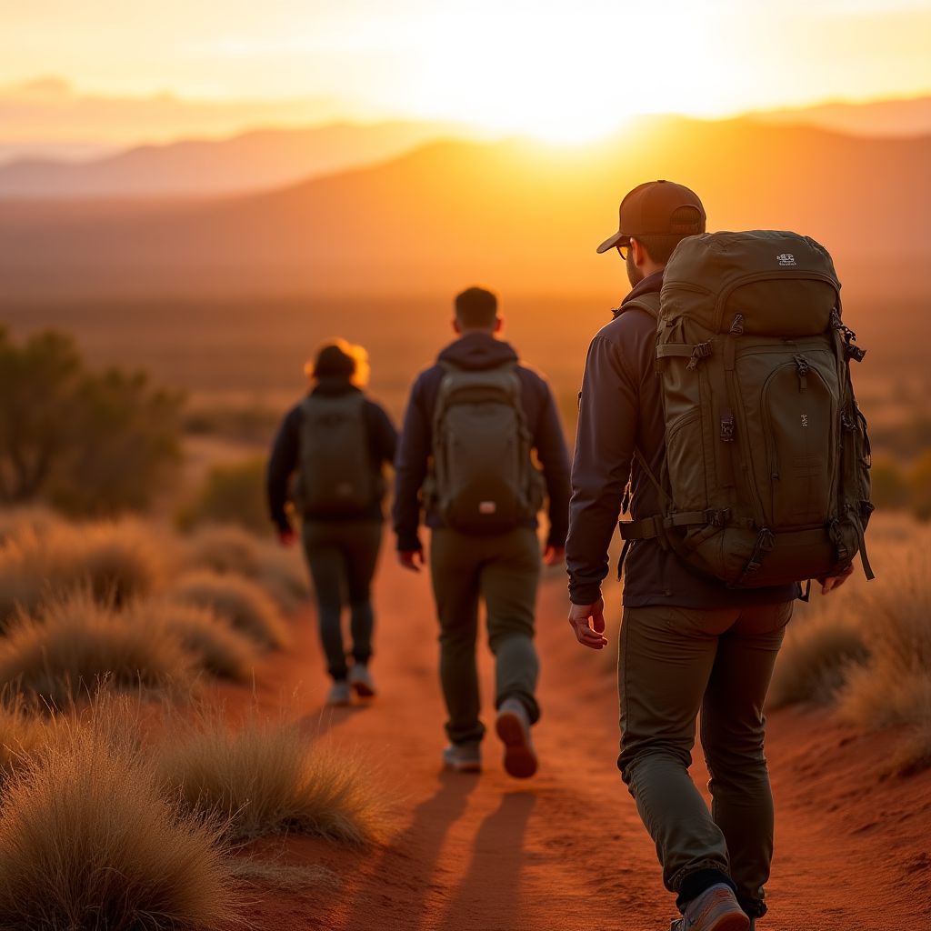 BluePeak gear testing in Australian outback